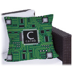 Circuit Board Outdoor Pillow - 18" (Personalized)
