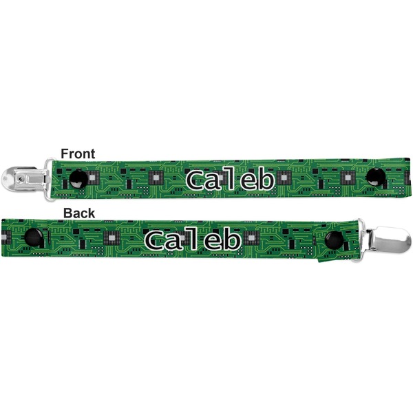 Circuit Board Pacifier Clip - Front and Back