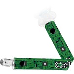 Circuit Board Pacifier Clip (Personalized)