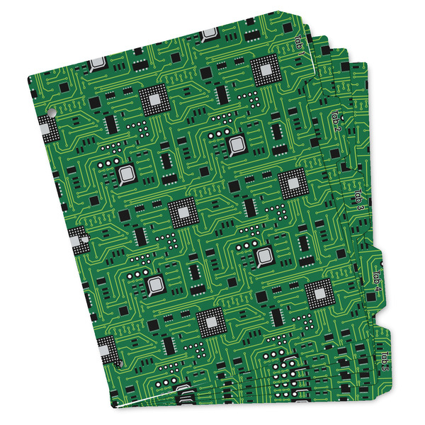 Custom Circuit Board Binder Tab Divider Set (Personalized)