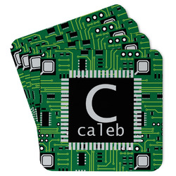 Circuit Board Paper Coasters (Personalized)