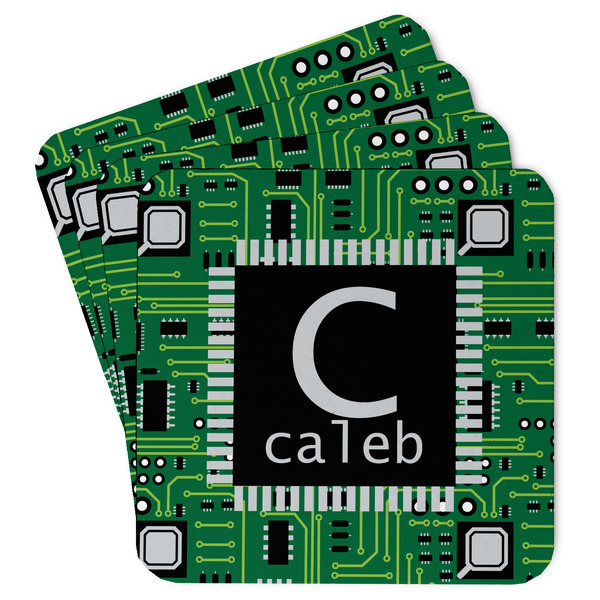 Custom Circuit Board Paper Coasters (Personalized)