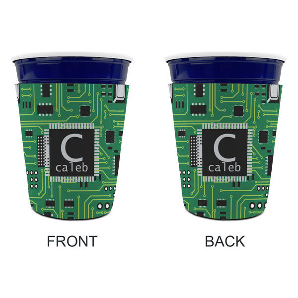 Circuit Board Party Cup Sleeves - without bottom - Approval