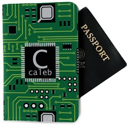 Circuit Board Passport Holder - Fabric (Personalized)