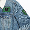 Circuit Board Patches Lifestyle Jean Jacket Detail