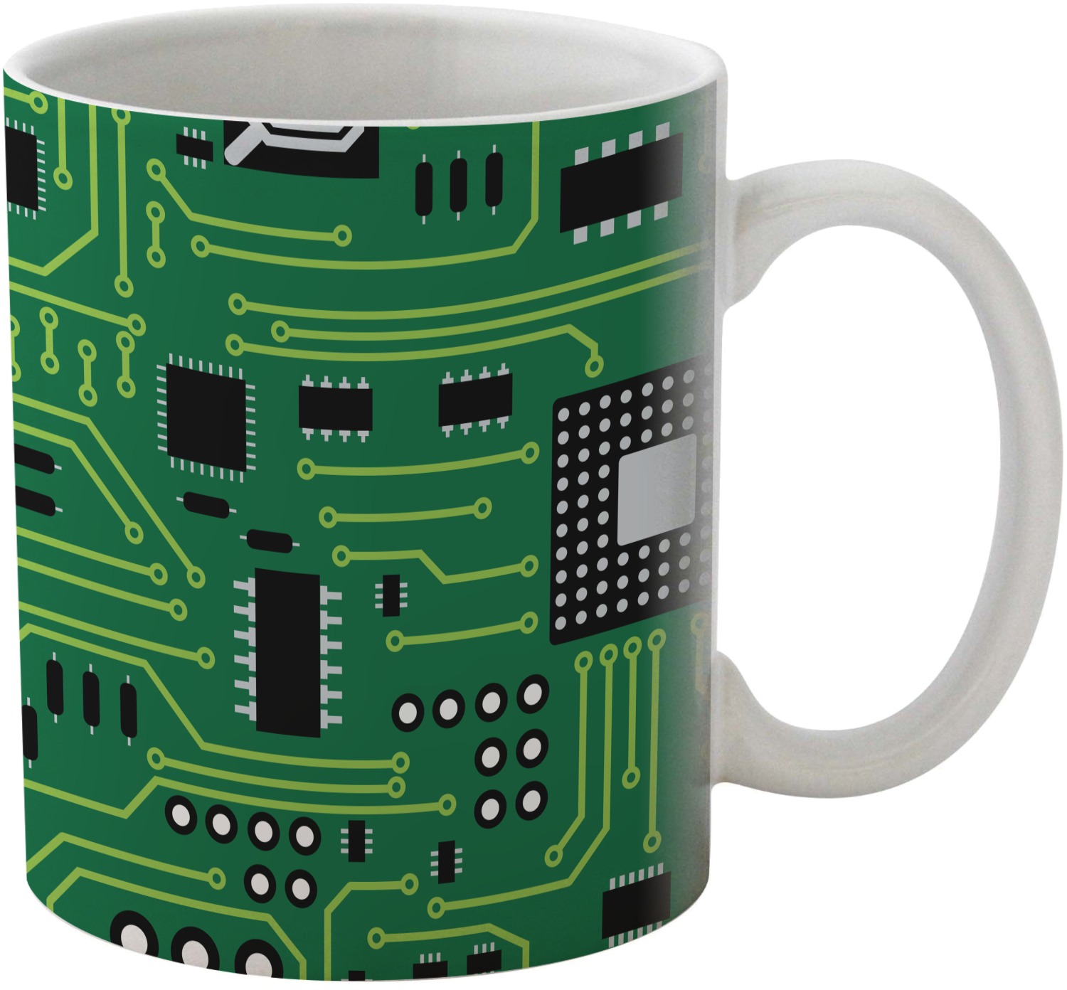 Circuit Board Coffee Mug (Personalized) YouCustomizeIt