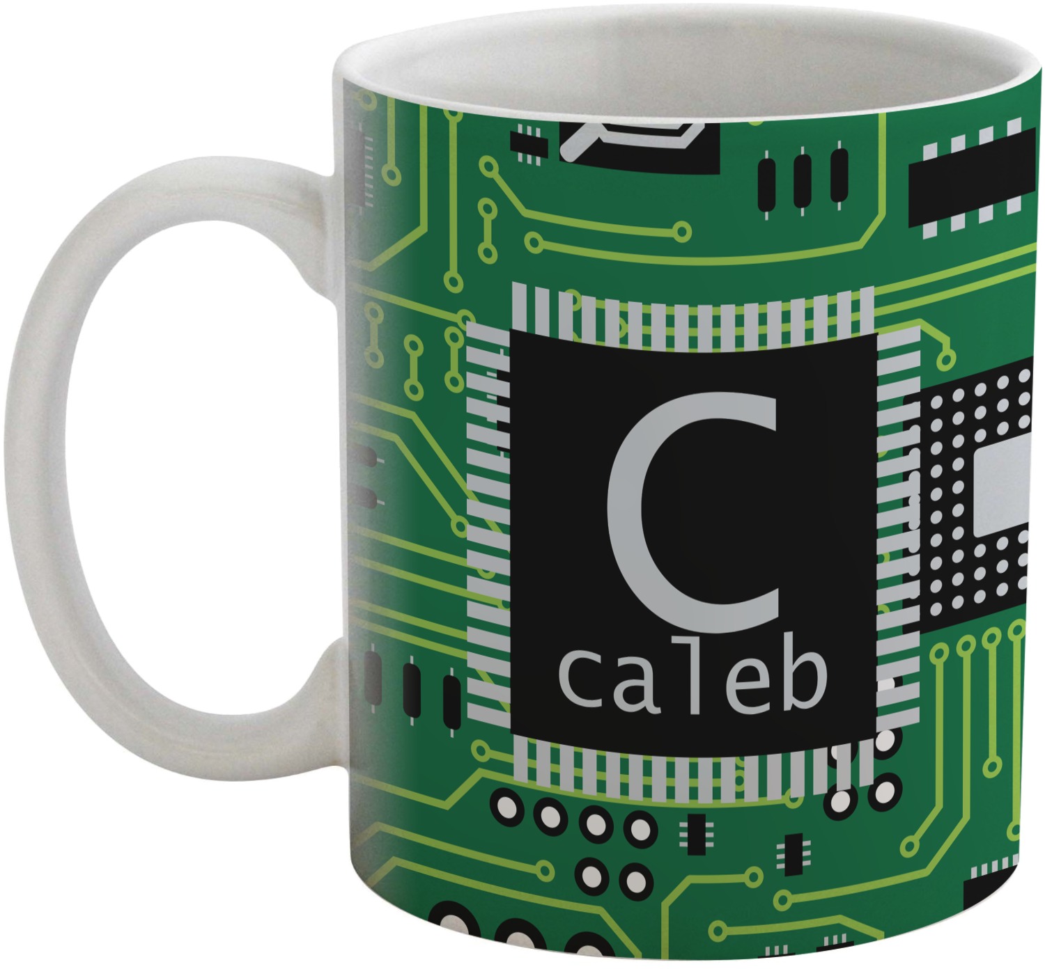 Circuit Board Coffee Mug (Personalized) YouCustomizeIt