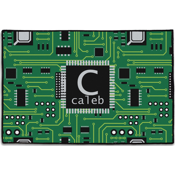 Circuit Board Personalized Door Mat - 36x24 (APPROVAL)