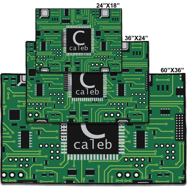Circuit Board Personalized Door Mat - Group Parent IMF