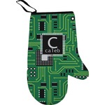 Circuit Board Right Oven Mitt (Personalized)