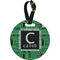 Circuit Board Plastic Luggage Tag - Round (Personalized)