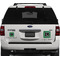 Circuit Board Personalized Square Car Magnets on Ford Explorer