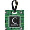 Circuit Board Personalized Square Luggage Tag