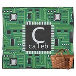 Circuit Board Outdoor Picnic Blanket (Personalized)