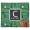 Circuit Board Picnic Blanket - Flat - With Basket