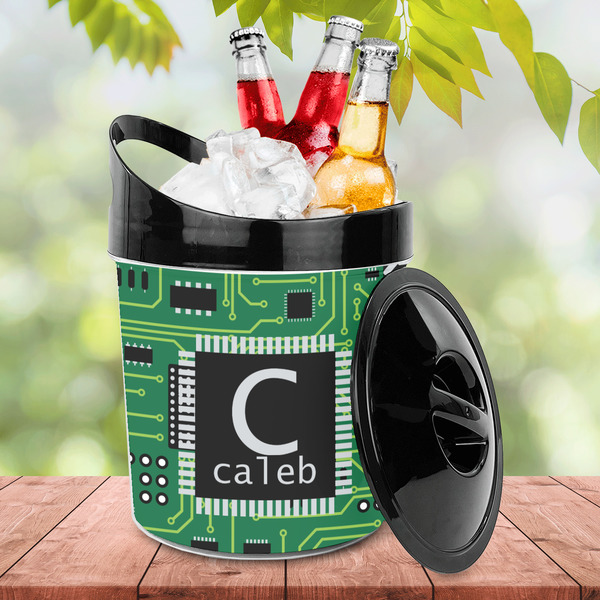 Circuit Board Plastic Ice Bucket - LIFESTYLE