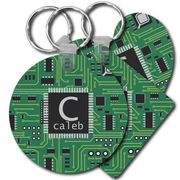 Custom Circuit Board Plastic Keychain (Personalized)