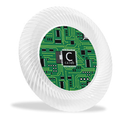 Circuit Board Plastic Party Dinner Plates - 10" (Personalized)