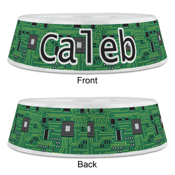 Circuit Board Plastic Pet Bowls - Large - APPROVAL