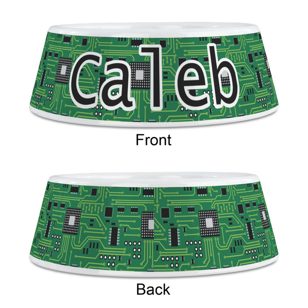 Circuit Board Plastic Pet Bowls - Medium - APPROVAL