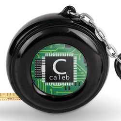 Circuit Board Pocket Tape Measure - 6 Ft w/ Carabiner Clip (Personalized)