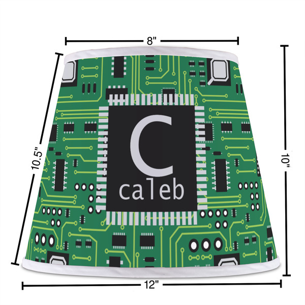 Circuit Board Poly Film Empire Lampshade - Dimensions