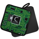 Circuit Board Pot Holder w/ Name and Initial