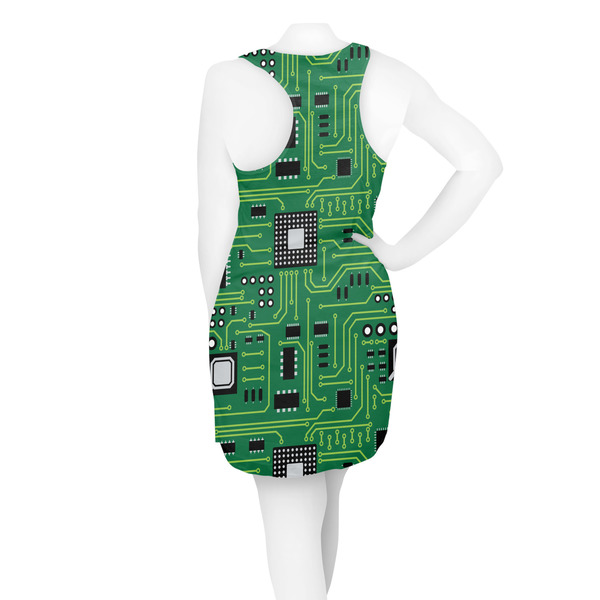 Circuit Board Racerback Dress - On Model - Back