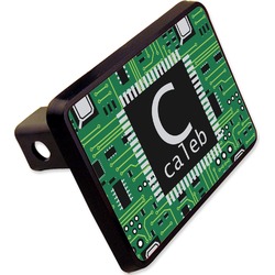Circuit Board Rectangular Trailer Hitch Cover - 2" (Personalized)