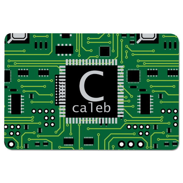 Circuit Board Rectangular Fridge Magnet - FRONT