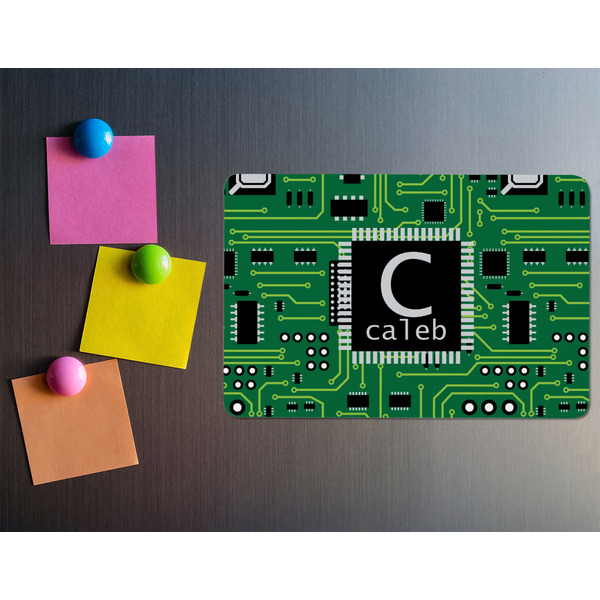 Circuit Board Rectangular Fridge Magnet - LIFESTYLE