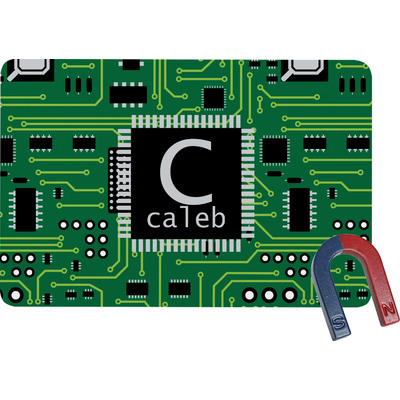 Circuit Board Rectangular Fridge Magnet (Personalized)