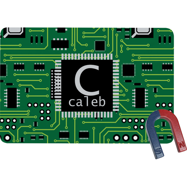Custom Circuit Board Rectangular Fridge Magnet (Personalized)