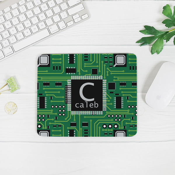 Circuit Board Rectangular Mouse Pad - LIFESTYLE 2