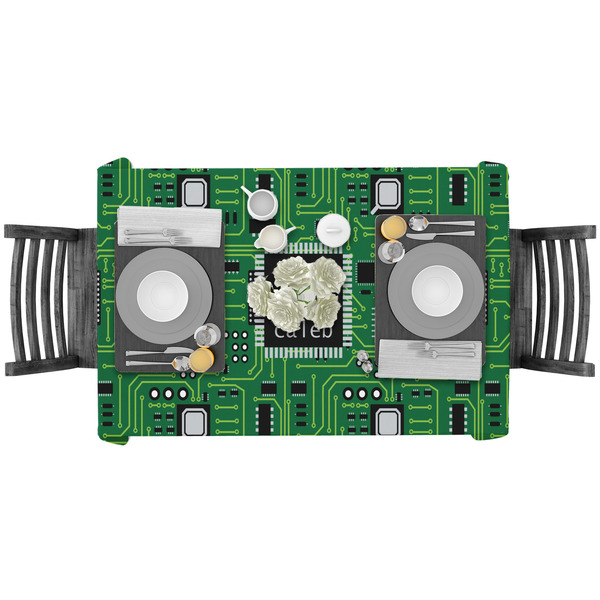Circuit Board Rectangular Tablecloths - LIFESTYLE