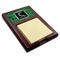 Circuit Board Red Mahogany Sticky Note Holder - Angle