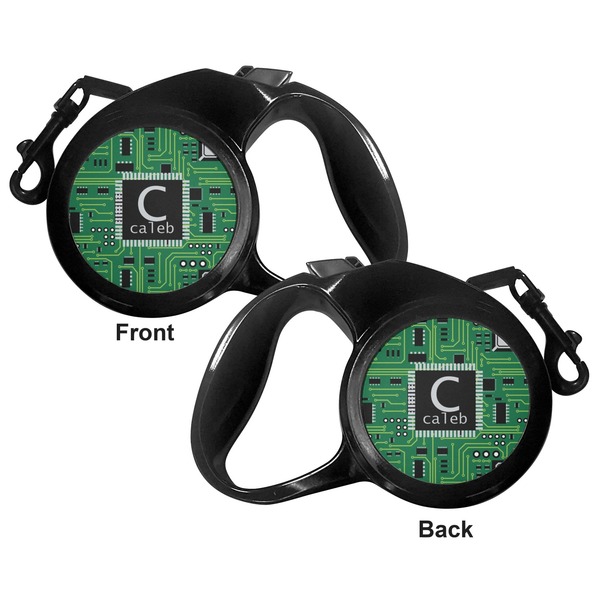 Circuit Board Retractable Dog Leash - Medium Large - Apvl