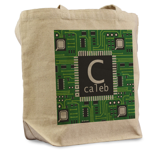 Custom Circuit Board Reusable Cotton Grocery Bag (Personalized)