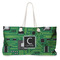 Circuit Board Large Rope Tote Bag - Front View