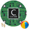 Circuit Board Round Beach Towel (Personalized)