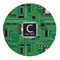 Circuit Board 5' Round Indoor Area Rug (Personalized)