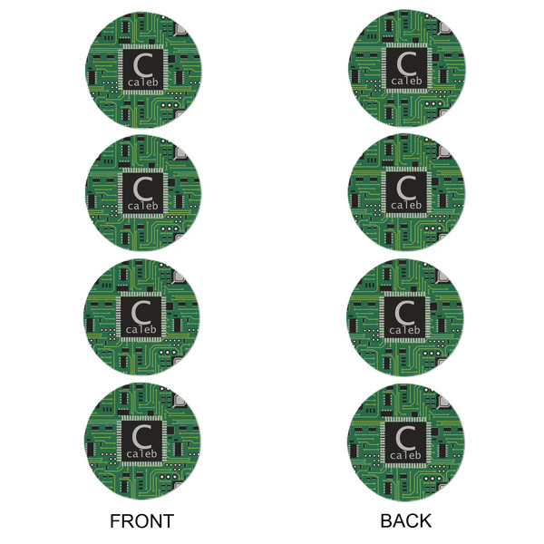 Circuit Board Round Linen Placemats - APPROVAL Set of 4 (double sided)