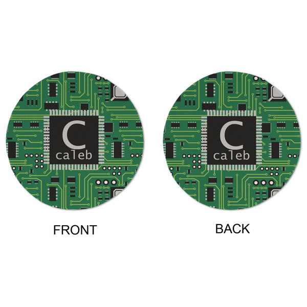 Circuit Board Round Linen Placemats - APPROVAL (double sided)