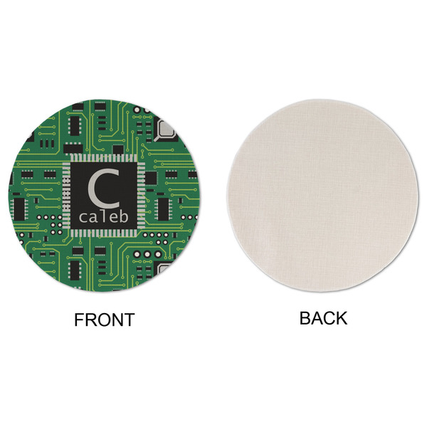 Circuit Board Round Linen Placemats - APPROVAL (single sided)