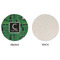 Circuit Board Round Linen Placemats - APPROVAL (single sided)