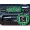 Circuit Board Round Luggage Tag & Handle Wrap - In Context