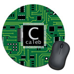 Circuit Board Round Mouse Pad (Personalized)