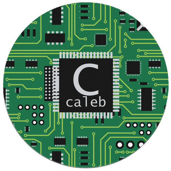 Circuit Board Round Mousepad - APPROVAL