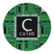 Circuit Board Round Paper Coaster - Approval