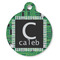 Circuit Board Round Pet ID Tag - Large - Front
